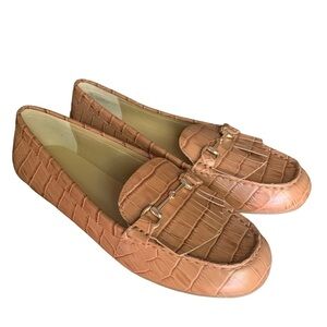 Talbots NWOB Everson Horse Bit Tasseled Loafer Leather Embossed Driving Sz 8